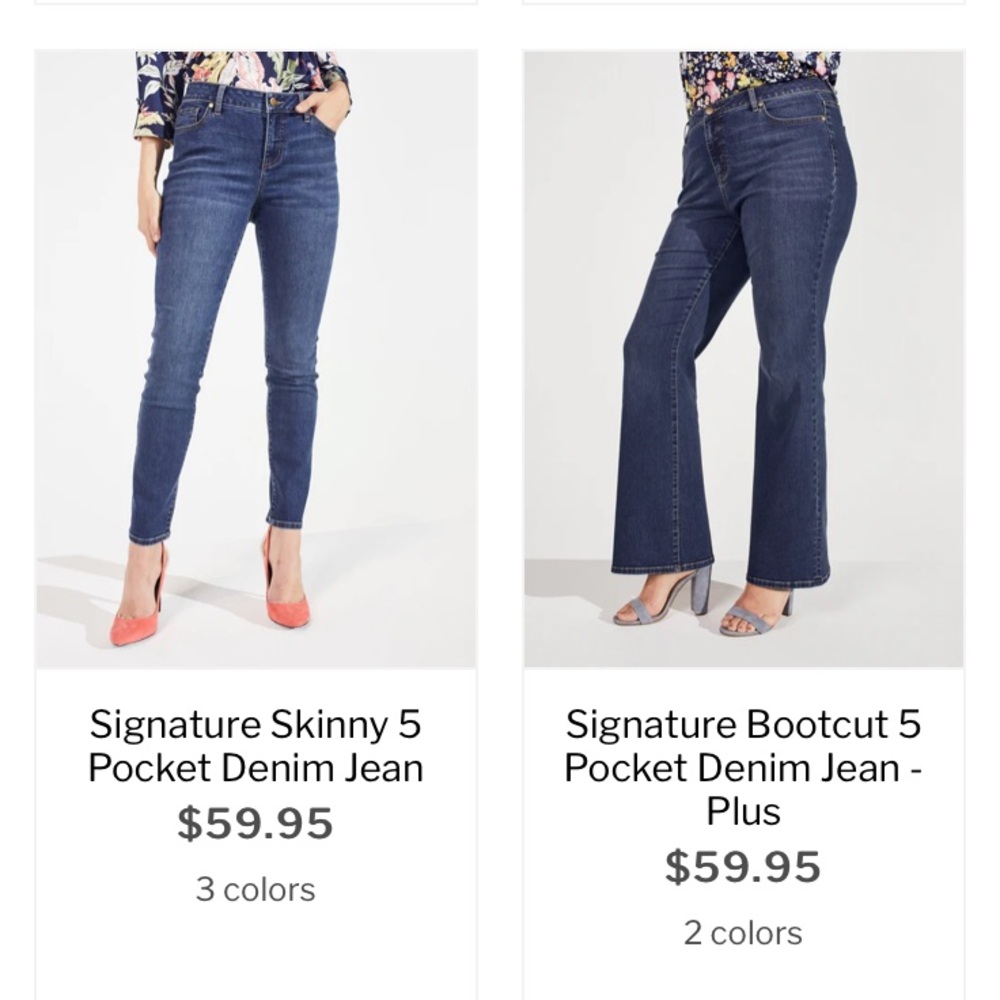 Dress Barn NWT Westport Signature Fit Skinny Dark Wash Jeans in 18W - HOST PICK! - Picture 9 of 9